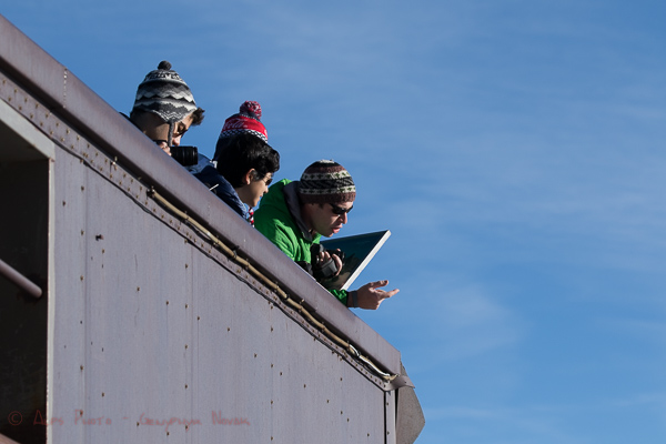 Workshop students at the Aiguille du Midi