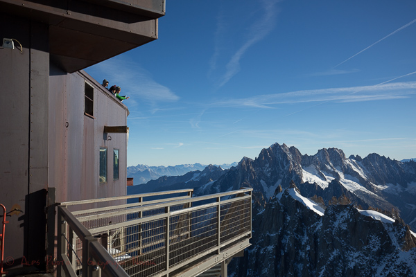 Workshop students at Aiguille du Midi